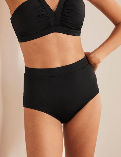 High Waisted Bikini Bottoms - Black High Waisted Bikini Bottoms - Black