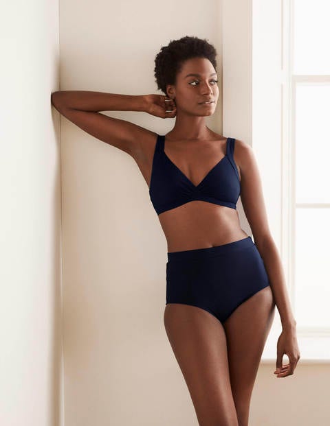 High Waisted Bikini Bottoms - French Navy High Waisted Bikini Bottoms - French Navy