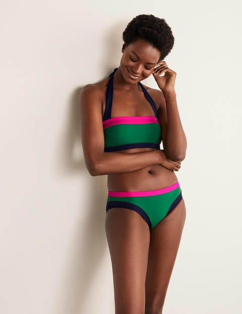 Bas de bikini Santorini - Colourblock vert