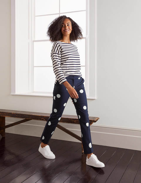 Richmond 7/8 Pants - French Navy, Regular Dot Richmond 7/8 Pants - French Navy, Regular Dot