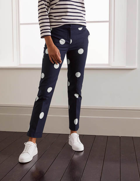 Richmond 7/8 Pants - French Navy, Regular Dot Richmond 7/8 Pants - French Navy, Regular Dot