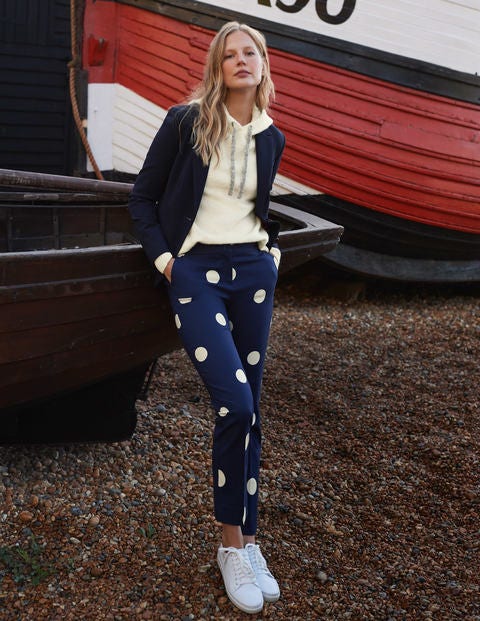Richmond 7/8 Pants - French Navy, Regular Dot Richmond 7/8 Pants - French Navy, Regular Dot
