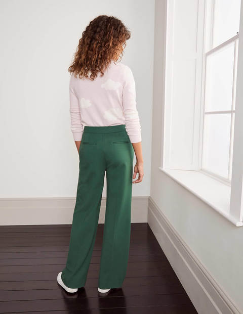 Hampshire Ponte Wideleg Pants - Palm Leaf Hampshire Ponte Wideleg Pants - Palm Leaf