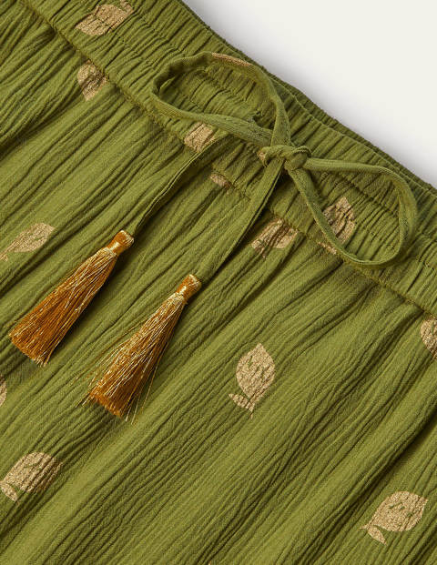 Bembridge Pants - Pea, Citrus Fruit Foil Bembridge Pants - Pea, Citrus Fruit Foil