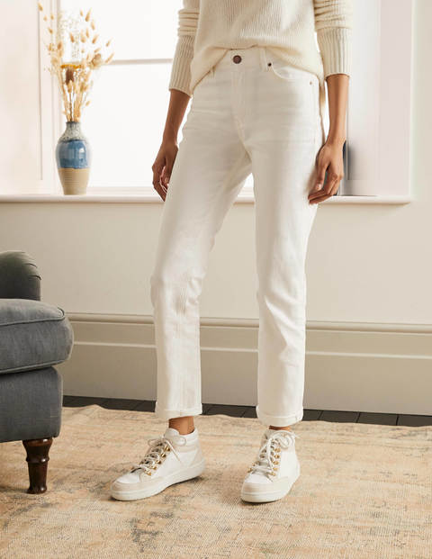 Slim Straight Jeans - White Slim Straight Jeans - White