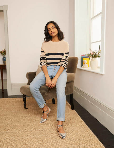 Girlfriend Jeans - Pale Blue Wash Girlfriend Jeans - Pale Blue Wash
