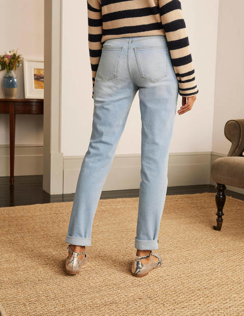 Girlfriend Jeans - Pale Blue Wash Girlfriend Jeans - Pale Blue Wash
