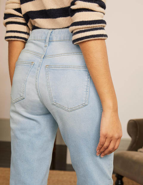 Girlfriend Jeans - Pale Blue Wash Girlfriend Jeans - Pale Blue Wash