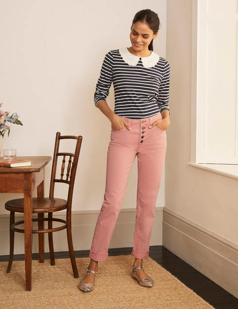 Girlfriend Jeans - Pale Pink Wash Girlfriend Jeans - Pale Pink Wash
