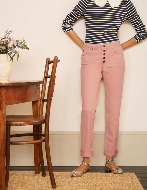 Girlfriend Jeans - Pale Pink Wash Girlfriend Jeans - Pale Pink Wash