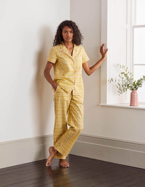 Phoebe PJ Shirt - Chartreuse, Pineapple Geo Phoebe PJ Shirt - Chartreuse, Pineapple Geo