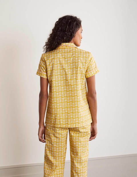 Phoebe PJ Shirt - Chartreuse, Pineapple Geo Phoebe PJ Shirt - Chartreuse, Pineapple Geo