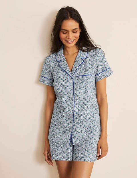 Chemise de pyjama Phoebe - Ivoire, motif Pretty Paisely