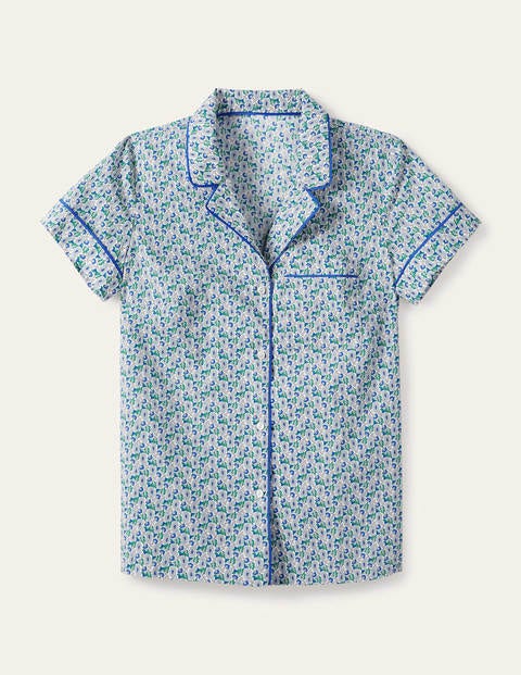 Phoebe PJ Shirt - Ivory, Pretty Paisely Phoebe PJ Shirt - Ivory, Pretty Paisely