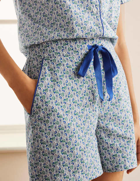Phoebe PJ Shorts - Ivory, Pretty Paisely Phoebe PJ Shorts - Ivory, Pretty Paisely