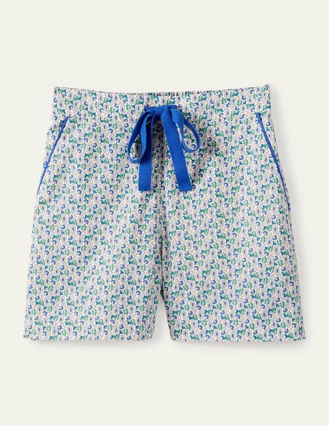 Phoebe PJ Shorts - Ivory, Pretty Paisely Phoebe PJ Shorts - Ivory, Pretty Paisely