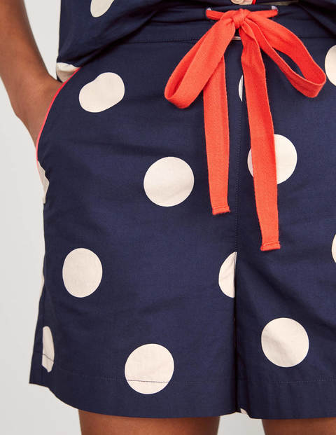 Phoebe PJ Shorts - French Navy, Regular Dot Phoebe PJ Shorts - French Navy, Regular Dot