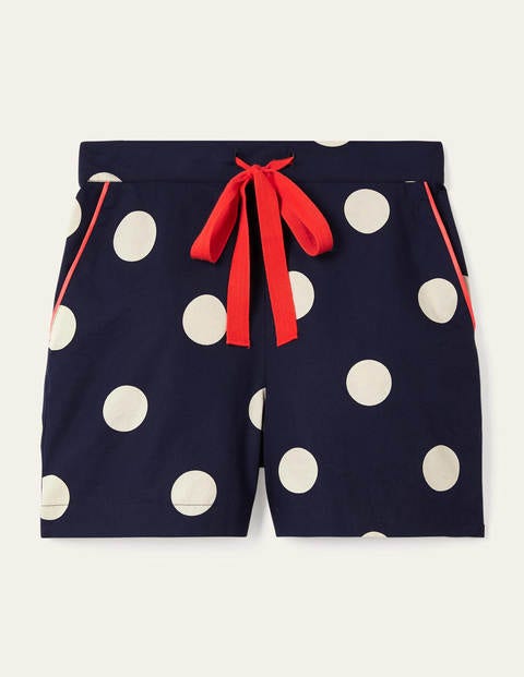 Phoebe PJ Shorts - French Navy, Regular Dot Phoebe PJ Shorts - French Navy, Regular Dot