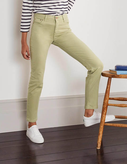 Slim Straight Ankle Jeans - Soft Mint