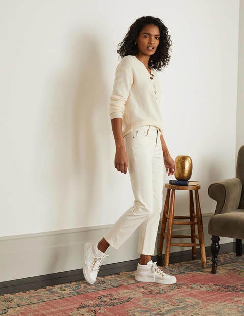 Slim Straight Ankle Skimmers - Ecru Slim Straight Ankle Skimmers - Ecru