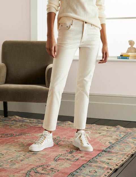 Slim Straight Ankle Skimmers - Ecru Slim Straight Ankle Skimmers - Ecru