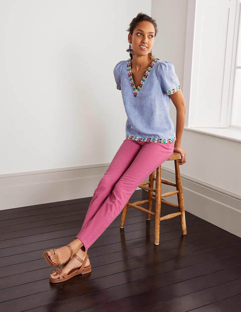 Slim Straight Ankle Skimmers - Berry Sorbet Slim Straight Ankle Skimmers - Berry Sorbet