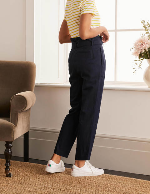 Ludgate Paperbag Pants - Navy Ludgate Paperbag Pants - Navy