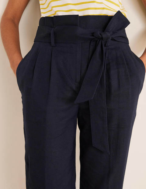 Ludgate Paperbag Pants - Navy Ludgate Paperbag Pants - Navy