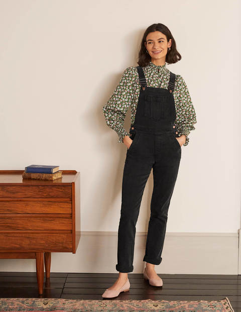 Girlfriend Dungarees - Washed Black Girlfriend Dungarees - Washed Black
