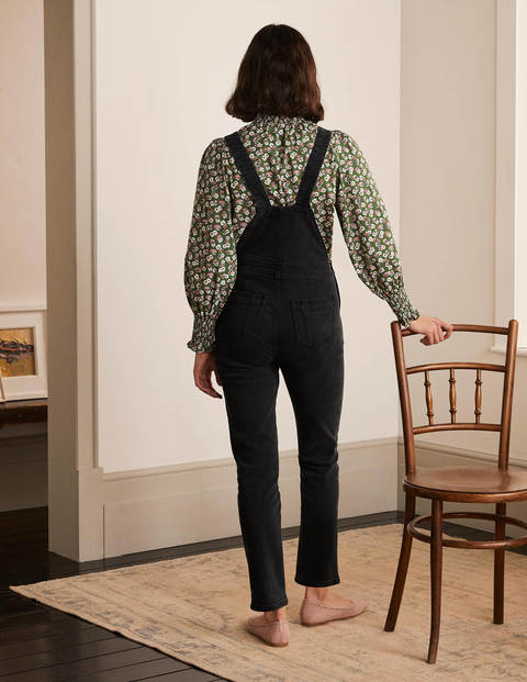 Girlfriend Dungarees - Washed Black Girlfriend Dungarees - Washed Black