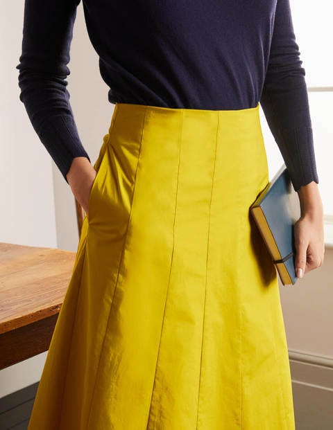 Marcia Midi Skirt - Chartreuse Marcia Midi Skirt - Chartreuse
