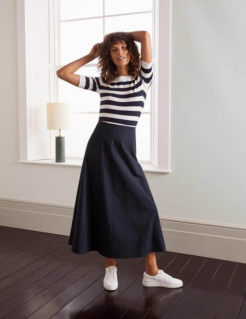 Marcia Midi Skirt - Navy Marcia Midi Skirt - Navy