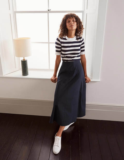 Marcia Midi Skirt - Navy Marcia Midi Skirt - Navy