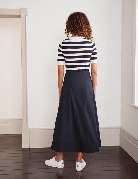 Marcia Midi Skirt - Navy Marcia Midi Skirt - Navy
