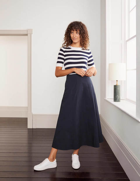 Marcia Midi Skirt - Navy Marcia Midi Skirt - Navy