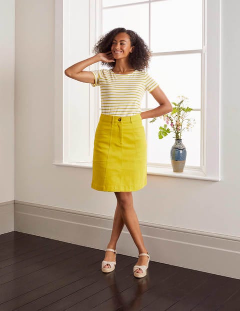 Abingdon Mini Skirt - Chartreuse Abingdon Mini Skirt - Chartreuse
