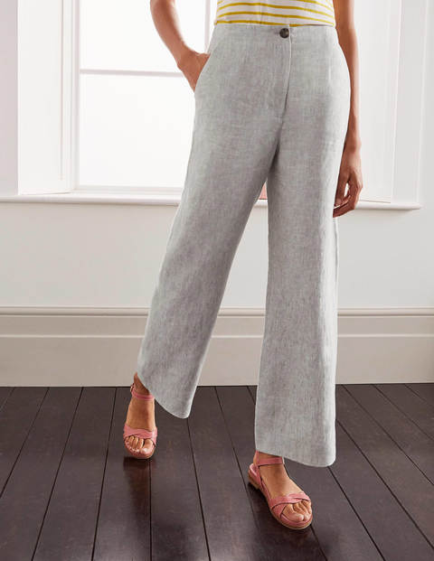 Eldon Linen Pants - Grey Squirrel, Ivory Tonic Eldon Linen Pants - Grey Squirrel, Ivory Tonic