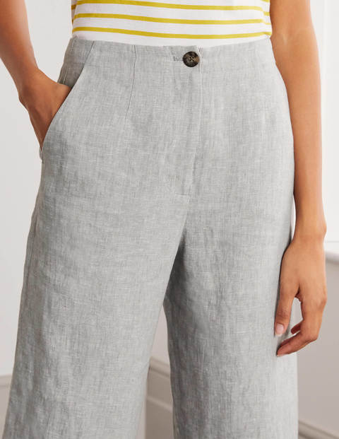 Eldon Linen Pants - Grey Squirrel, Ivory Tonic Eldon Linen Pants - Grey Squirrel, Ivory Tonic