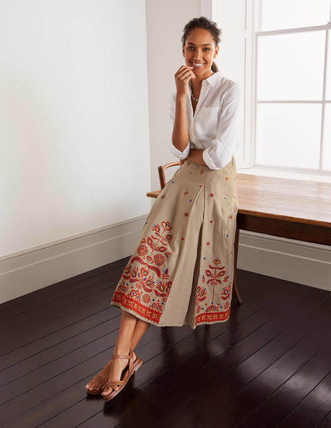 paperbag skirt midi