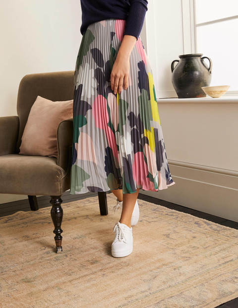 midi skirt grey