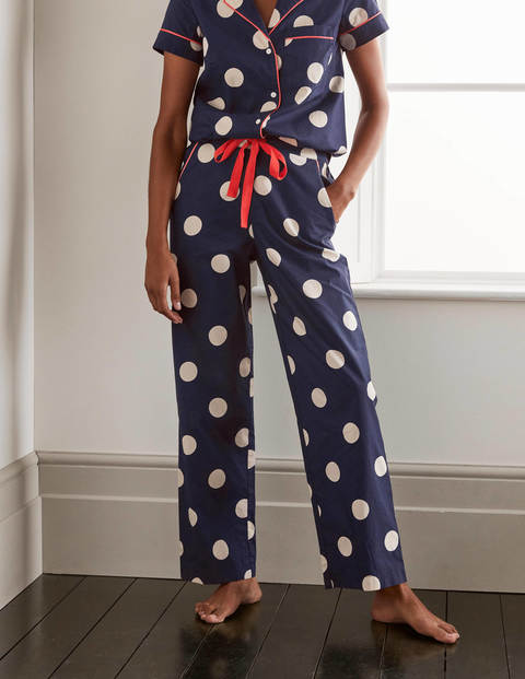 Phoebe PJ Pants - French Navy, Regular Dot Phoebe PJ Pants - French Navy, Regular Dot