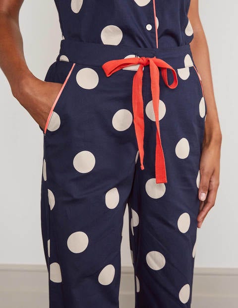 Phoebe PJ Pants - French Navy, Regular Dot Phoebe PJ Pants - French Navy, Regular Dot