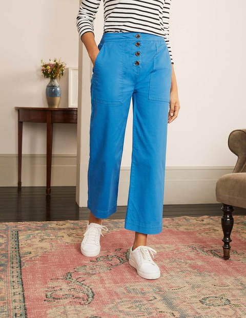 Beaufort Button Fly Trousers - Bold Blue