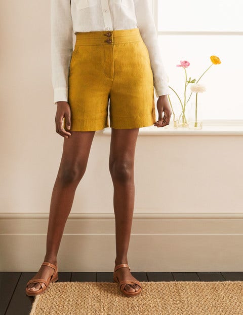 Cornwall Linen Shorts - Tuscan Sun Cornwall Linen Shorts - Tuscan Sun