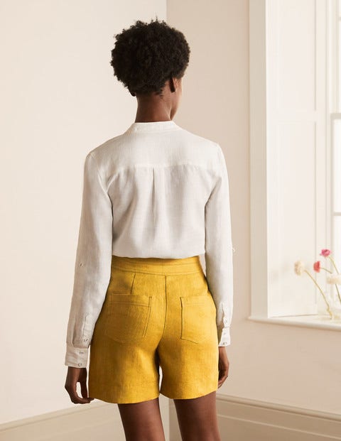Cornwall Linen Shorts - Tuscan Sun Cornwall Linen Shorts - Tuscan Sun