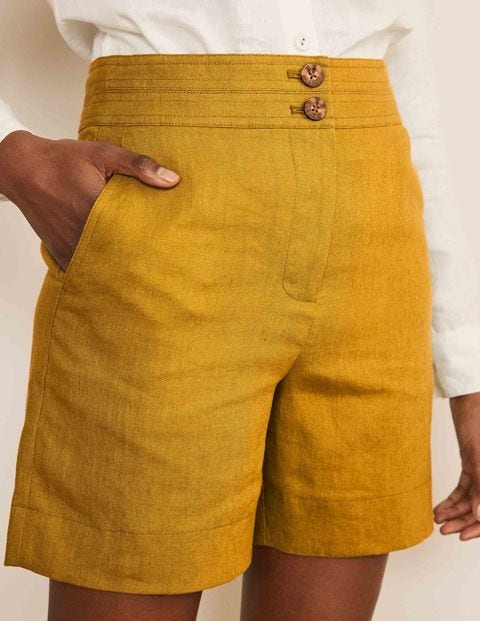 Cornwall Linen Shorts - Tuscan Sun Cornwall Linen Shorts - Tuscan Sun