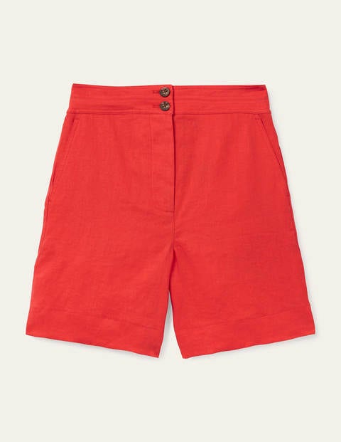 Cornwall Linen Shorts - Cherry Red Cornwall Linen Shorts - Cherry Red