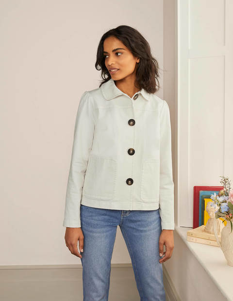 Pocket Detail Jacket - Ecru Pocket Detail Jacket - Ecru