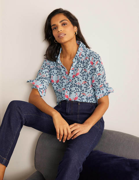 The Silk Shirt - Surf, Parrot Paradise The Silk Shirt - Surf, Parrot Paradise