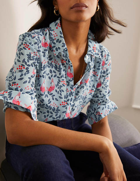 The Silk Shirt - Surf, Parrot Paradise The Silk Shirt - Surf, Parrot Paradise